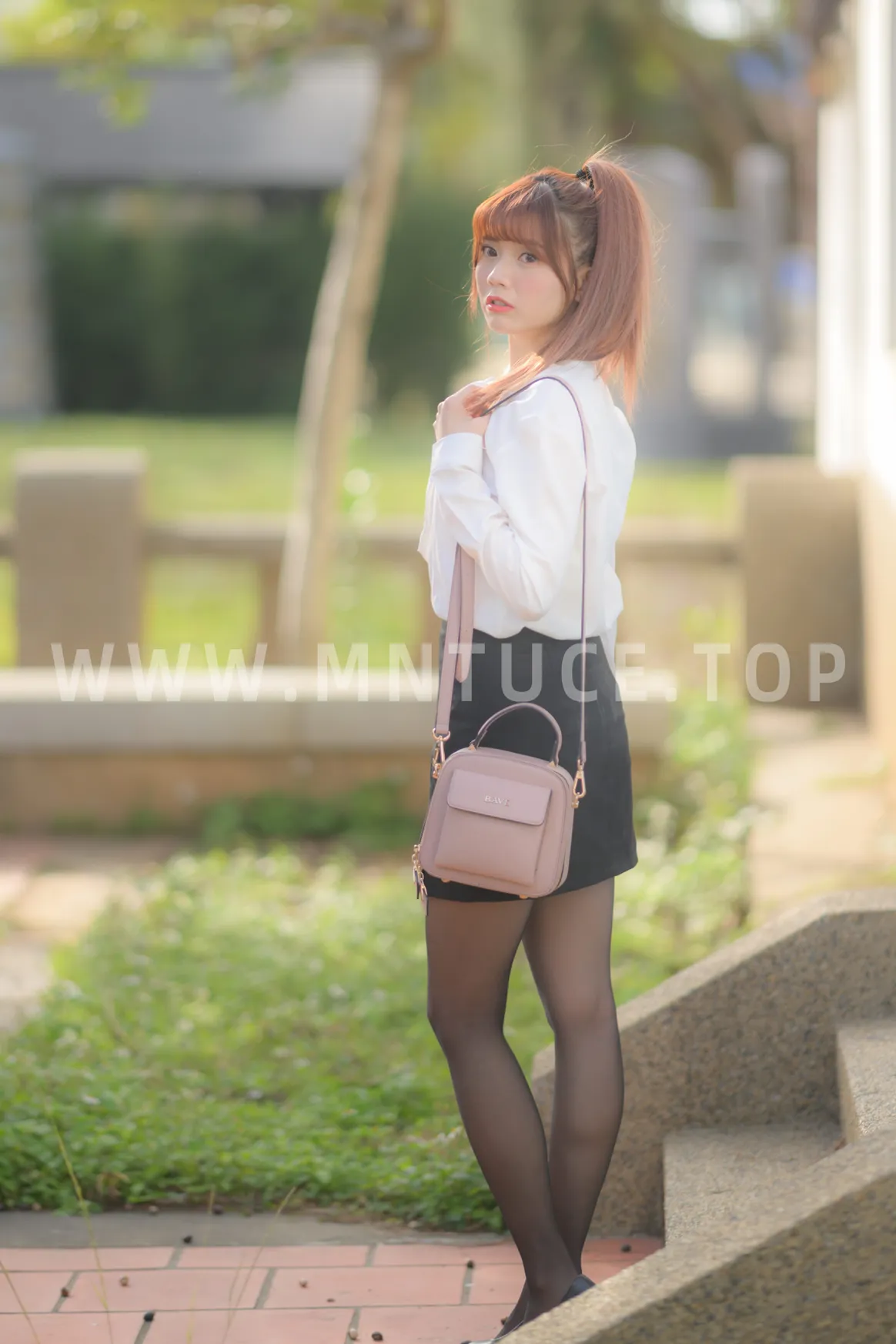 [Mzsock] NO.237 OL black silk uniform high heels street photography#[105P]-100